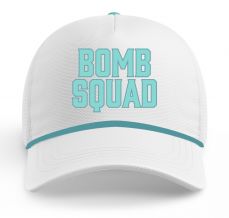 BooYaa  Bomb Squad Bombs Away Men's Cap (White)