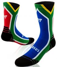 Versus South Africa Flag Active Crew Socks