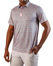 The PINS & ACES Light Azalea Polo (White)