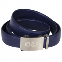 10&8 Men's Navy Leather Belt