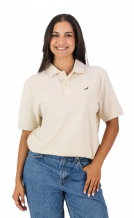 Old School Springboks Embroidery Polo (Ivory)
