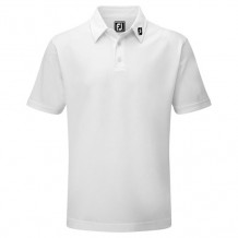 Footjoy Stretch Pique Men's Solid White Shirt 