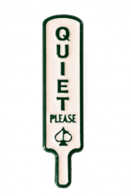 Pins & Aces Quiet Please Ball Marker