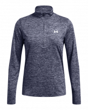 Under Armour Tech Texture Half Zip Ladies Navy Pullover