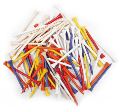 Golf Gear 3 1/4 Multi Wooden Tees - 100 Pack