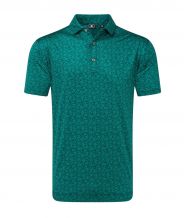 FootJoy Painted Floral Lisle Men's Polo (Green)
