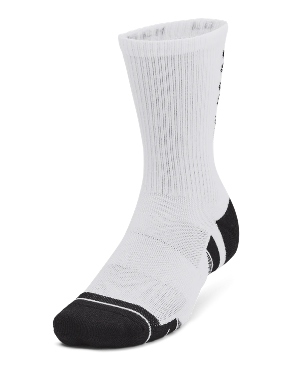 Under Armour Performance Tech Men's White 3 Pack Socks