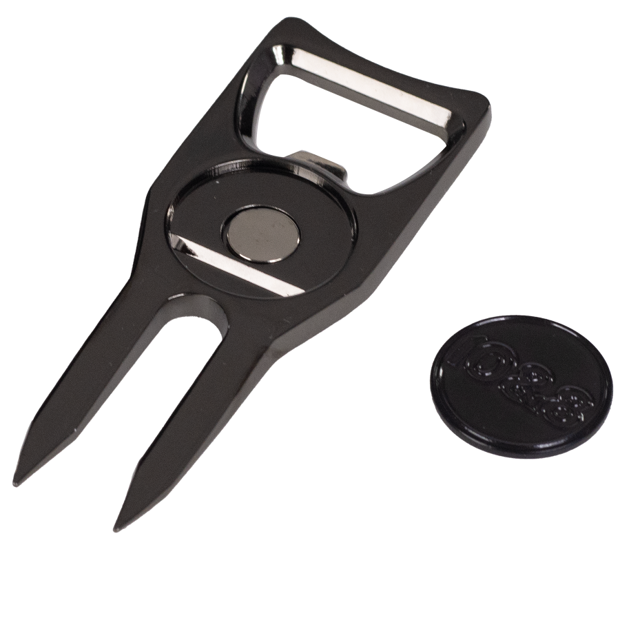 10&8 Bottle Opener Black Divot Fork 