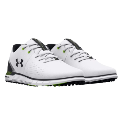  Under Armour Men's HOVR Fade 2 Spikeless White/ Black Golf Shoes 