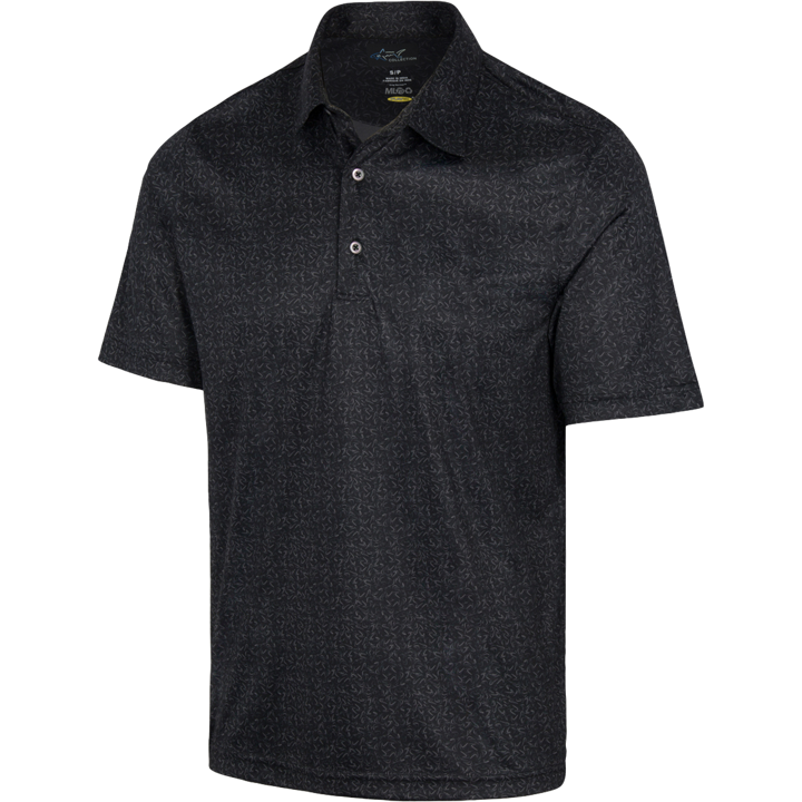 Greg Norman Boomerang Recycled Men's Black Shirt 