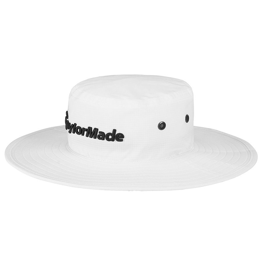 TaylorMade Metal Eyelet Men's White Bucket Hat