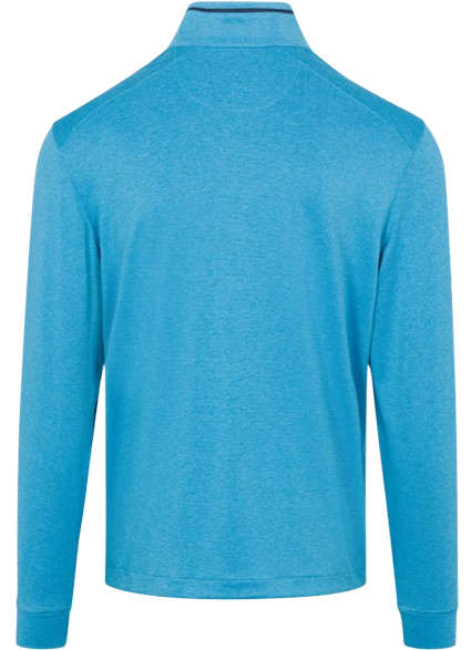 Greg Norman Leaderboard Shark Men's Blue Heather Quarter Zip