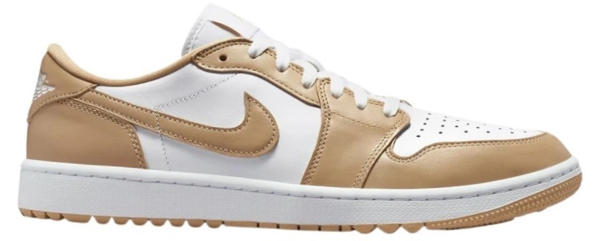 Nike Air Jordan 1 Low G Men's Shoes (White/Linen)