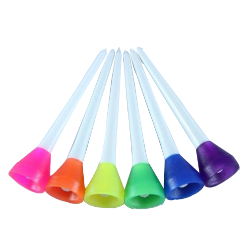 Simarki White Plastic Tees 74mm - 30 Pack