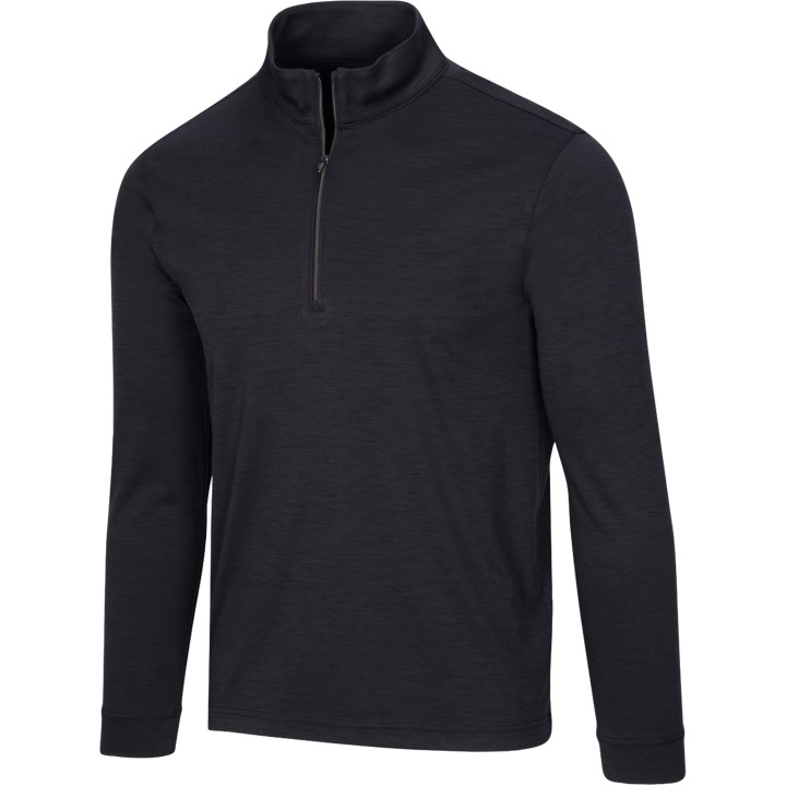 Greg Norman Utility Quarter Zip Men's Black Pullover 