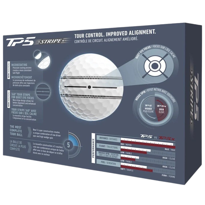 Taylormade TP5 Stripe Men's Golf Ball (2026)