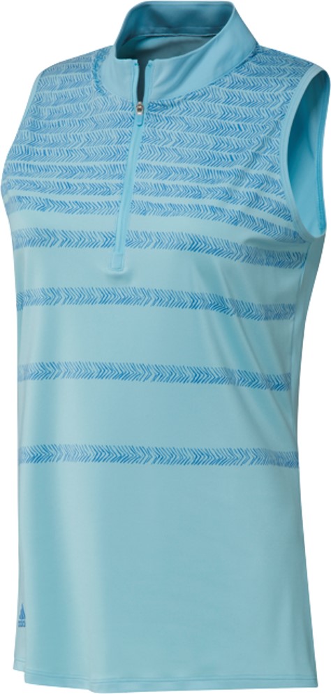 adidas Ultimate365 Solid Sleeveless Ladies Blue Shirt