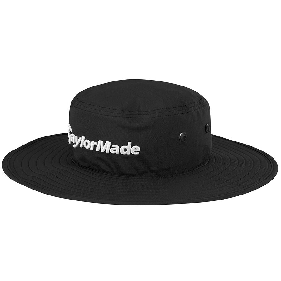 TaylorMade Metal Eyelet Men's Black Bucket Hat