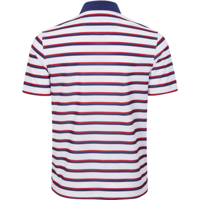 Greg Norman Pique Stripe Men's White Shirt 