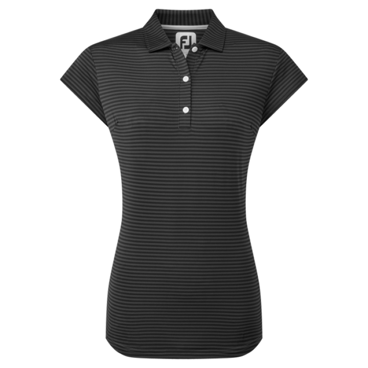 FootJoy Tonal Stripe Ladies Black Shirt