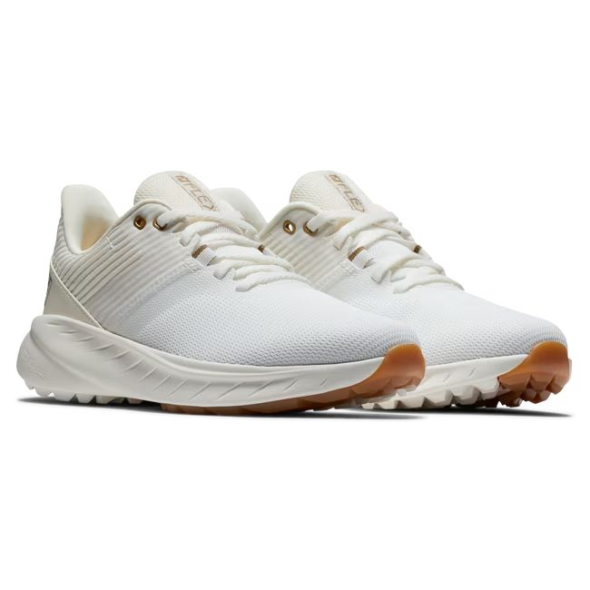  FootJoy Flex Ladies White/ Beige Shoes