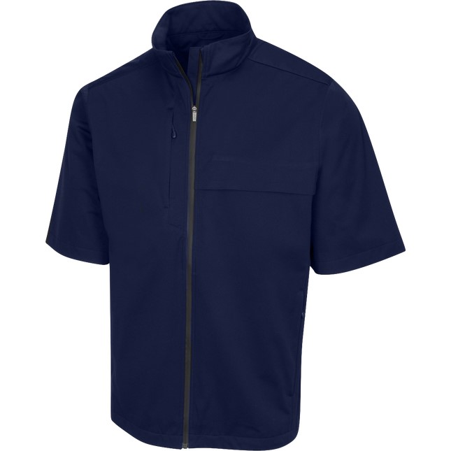Greg Norman Weatherknit Men's Navy Short Sleeve Jacket