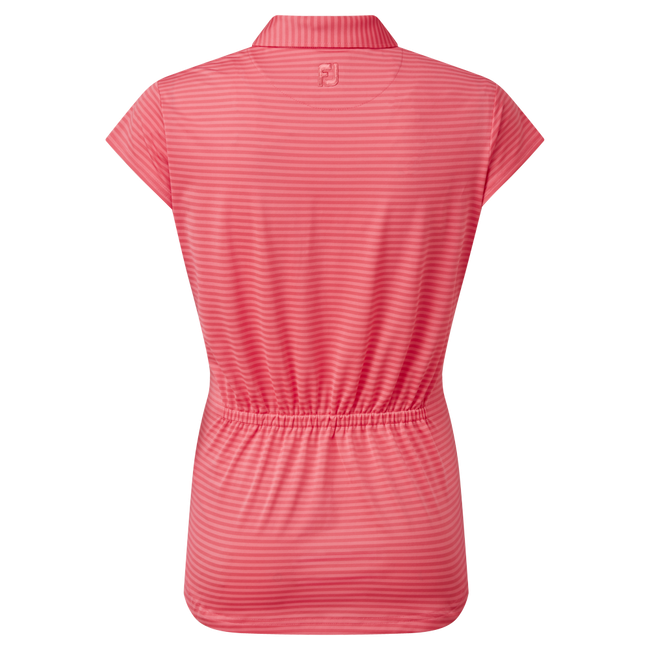FootJoy Tonal Stripe Ladies Coral Shirt
