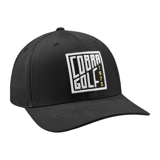 Cobra Rise Flatbill Men's Black Cap