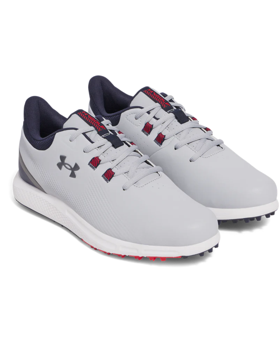 Under Armour Drive Medal Spikeless Grey/Navy Men's Golf Shoes 