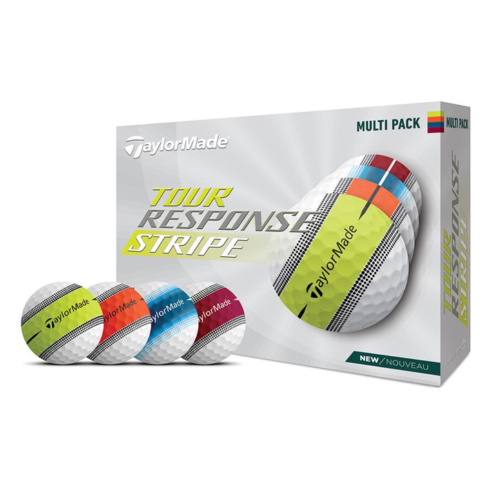 TaylorMade Tour Response Stripe Multi Colour Golf Balls (2023)