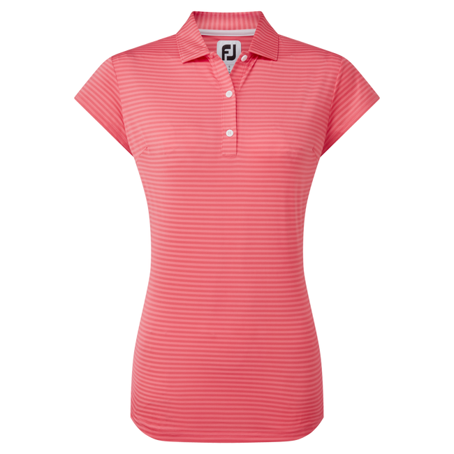 FootJoy Tonal Stripe Ladies Coral Shirt