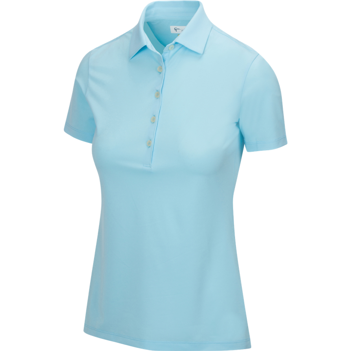  Greg Norman Freedom Micro Pique Ladies Blue Shirt 