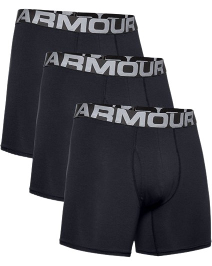 Shop Under Armour Charged Cotton 3 Pack Men's Black Underwear - The Pro Shop