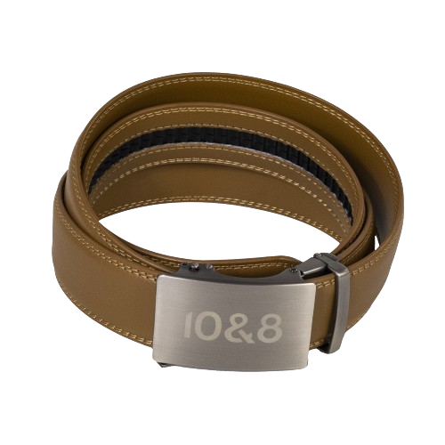 10&8 Men's Brown Leather Belt