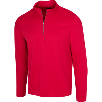 Greg Norman Quarter Zip Mock Men's British-Red Pullover