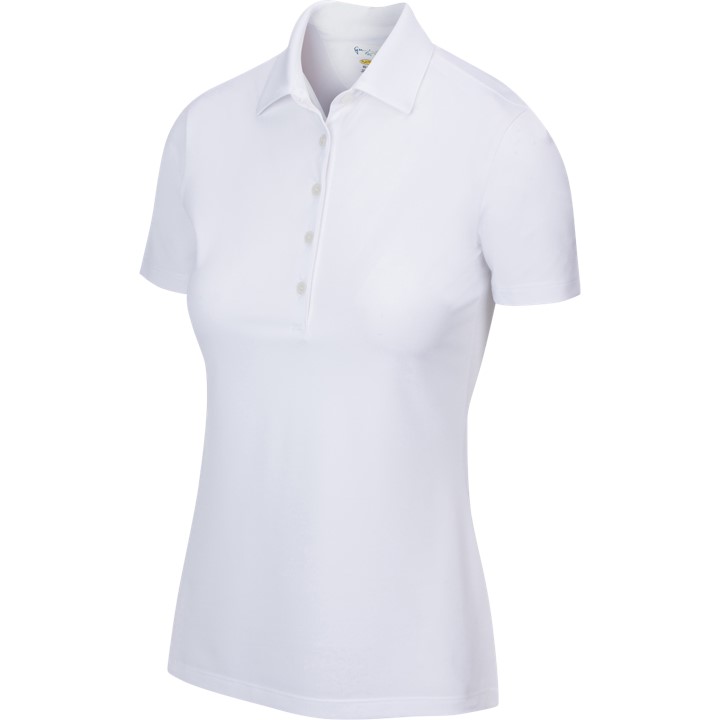 Shop Greg Norman Freedom Micro Pique Stretch Ladies Red Shirt - The Pro ...