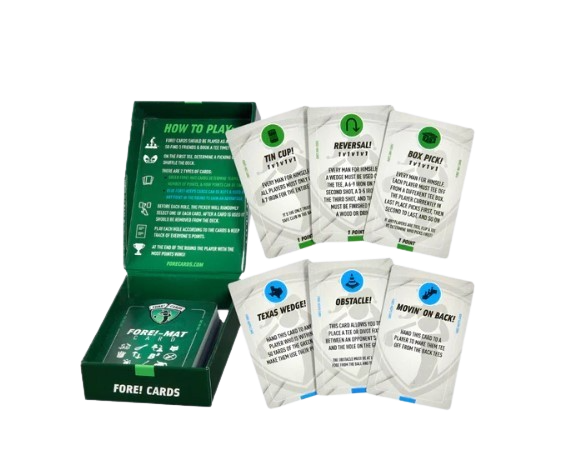 Fore Cards On Course Golf Game 