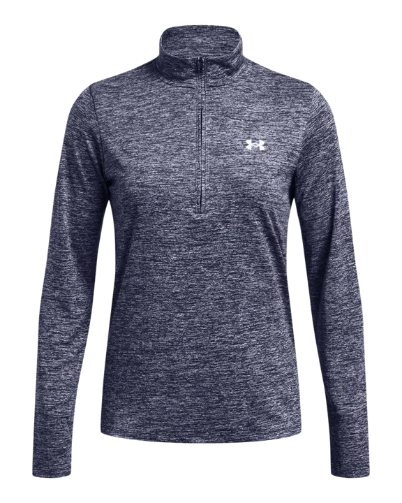 Under Armour Tech Texture Half Zip Ladies Navy Pullover