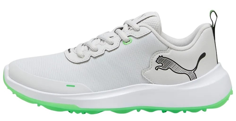 Puma Junior Gruve Shoes (Grey/White/Green)