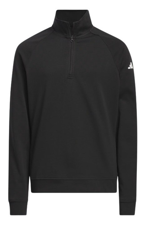 adidas Quarter Zip Juniors Black Pullover