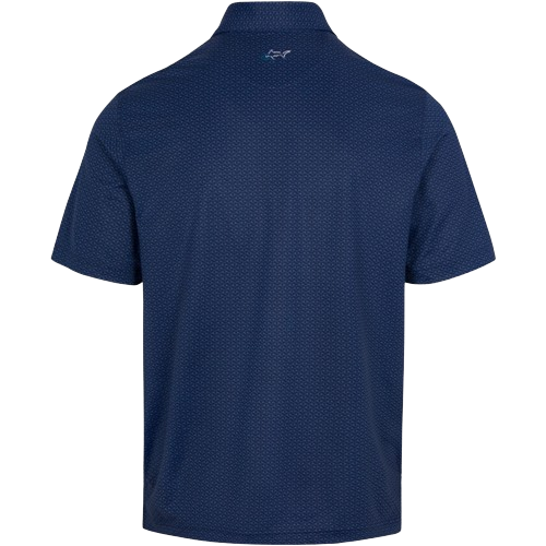Greg Norman Recycled Microlux Flag Men's Navy Shirt
