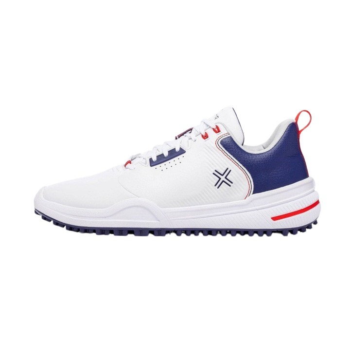 PAYNTR X 003 F Spikeless Men's Golf Shoe - Navy/Red/White