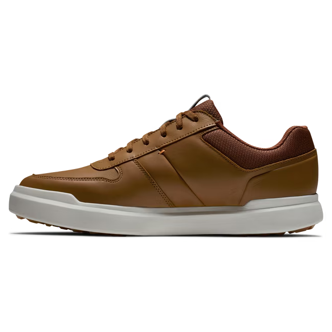  FootJoy Contour Casual Spiikeless Men's Shoes (Tan/ White)