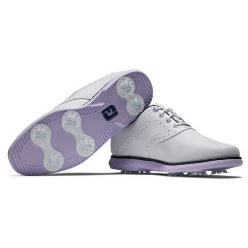 FootJoy Traditions White/Navy/Purple Ladies Shoe