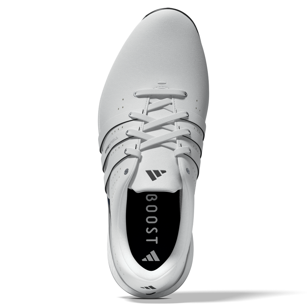 adidas Men's Tour360 Wide Shoes (White/Black/Blue)