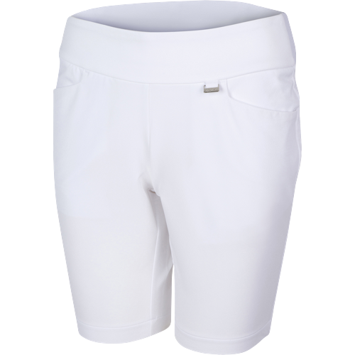 Greg Norman Pull-On Stretch Ladies White Short