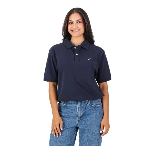 Old School Springboks Golfer Men's Polo (Navy)