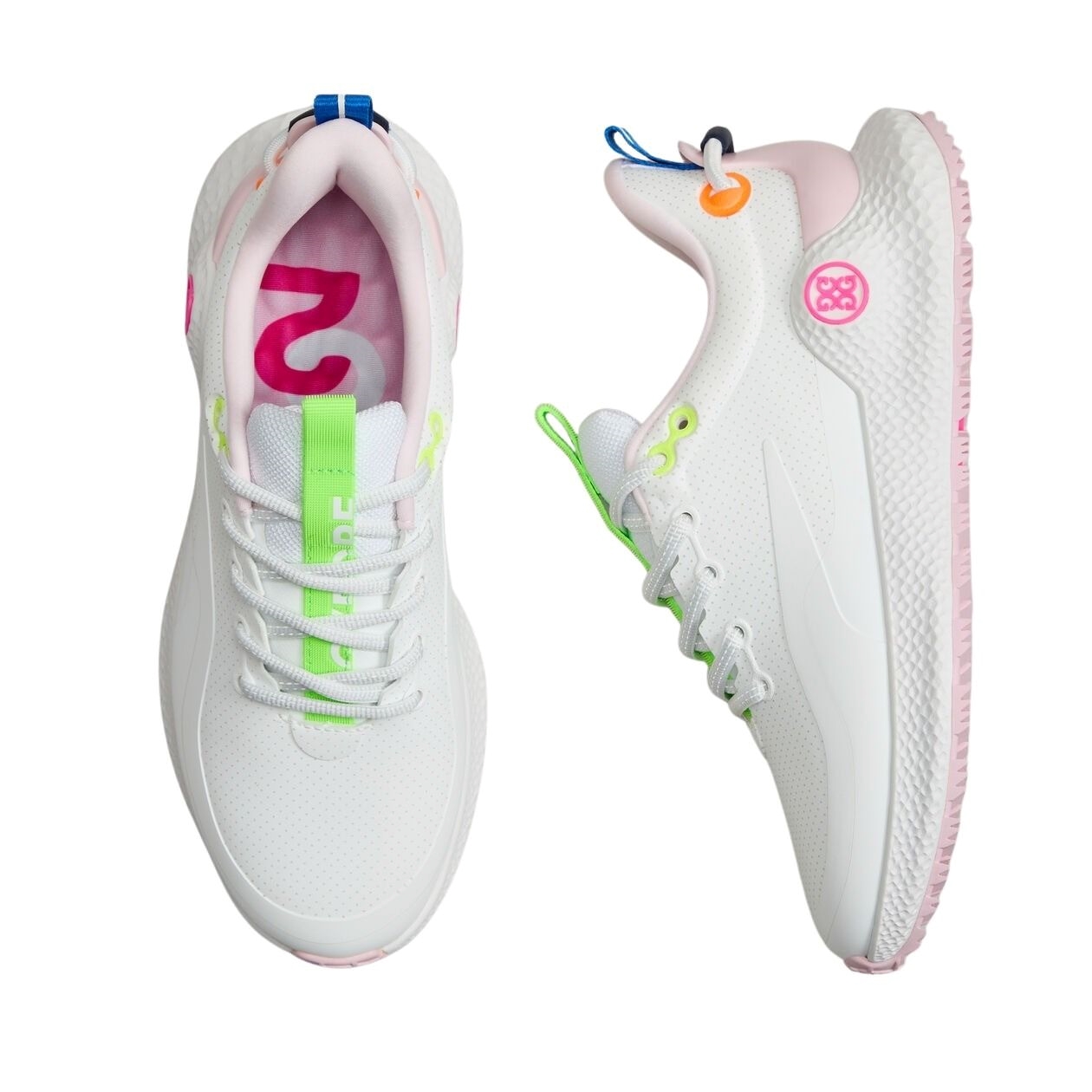 G/FORE MG4+ O2 Ladies Perforated Golf Shoes (Snow/ Multicolour)
