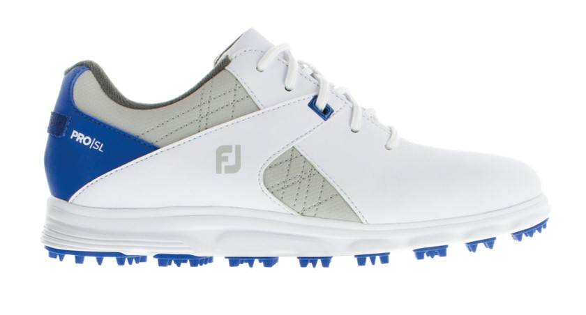 Footjoy Pro SL Junior White/Blue Shoes