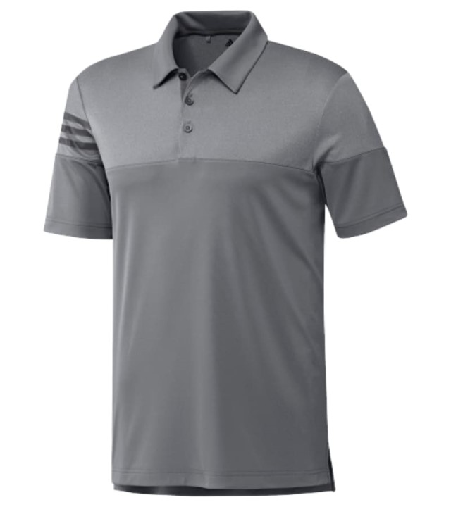 adidas A213 Heathered 3-Stripes Men's Grey Shirt